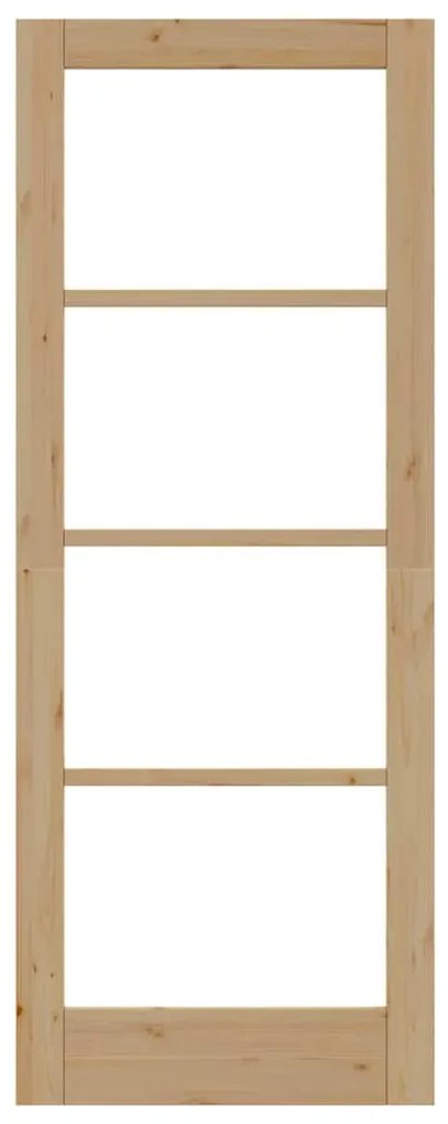 vidaXL Εσωτερική Πόρτα με Γυαλί Καφέ 78 x 202 εκ.