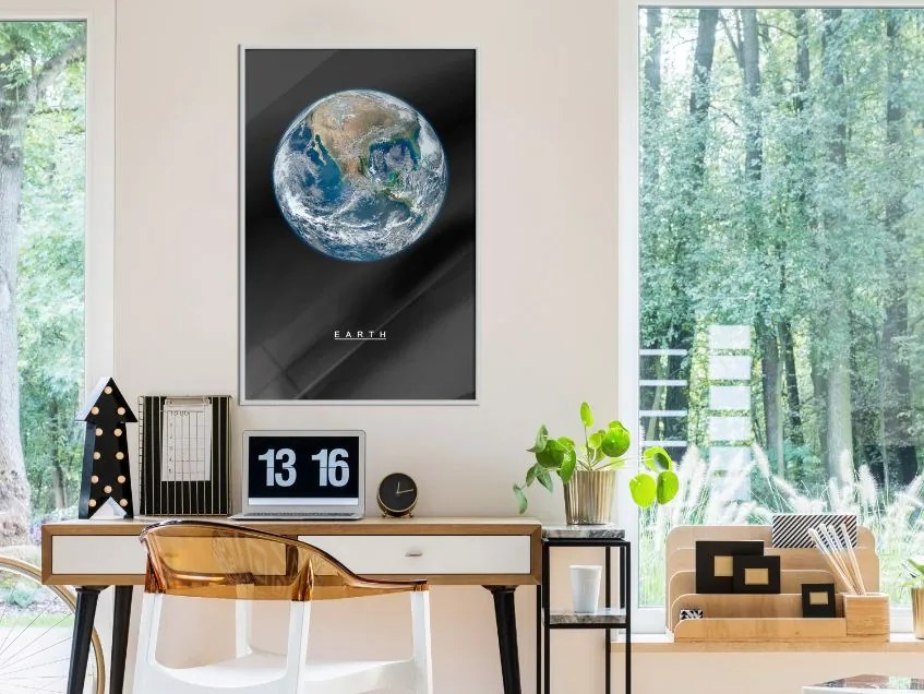 Αφίσα - The Solar System: Earth - 20x30 - Χρυσό - Χωρίς πασπαρτού