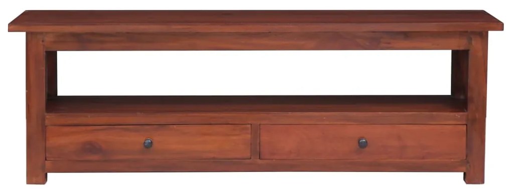 vidaXL Έπιπλο Τηλεόρασης Καφέ 115 x 30 x 40 εκ. από Μασίφ Μαόνι
