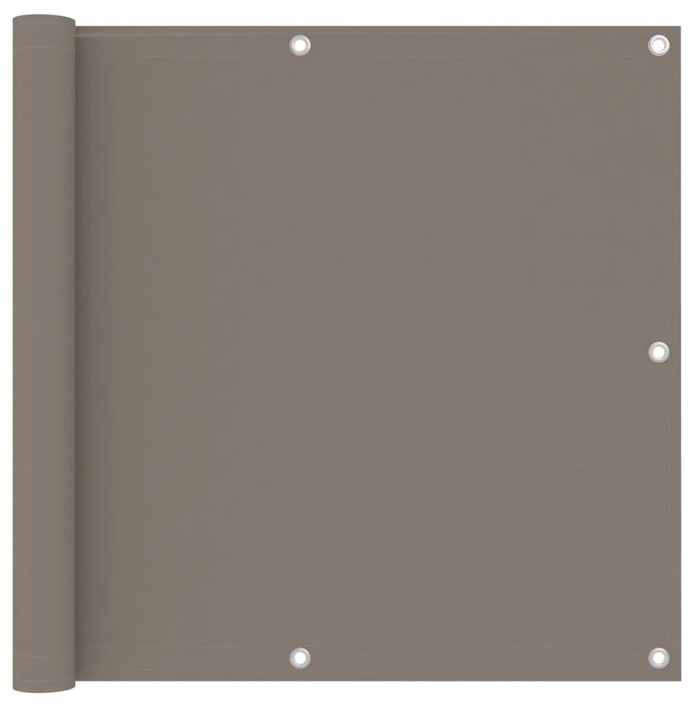 Διαχωριστικό Βεράντας Taupe 90 x 300 εκ. Ύφασμα Oxford - Μπεζ-Γκρι