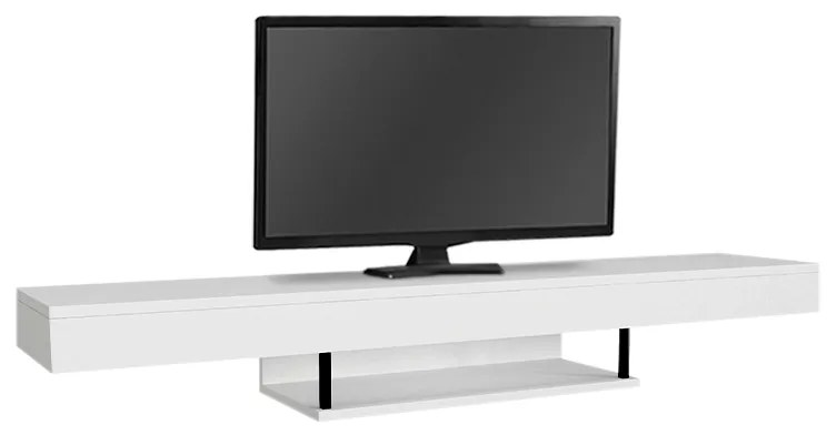 ΕΠΙΠΛΟ ΤΗΛΕΟΡΑΣΗΣ ΕΠΙΤΟΙΧΙΟ ALBARES MEGAPAP ΜΕ LED ΧΡΩΜΑ ΛΕΥΚΟ 150X29,6X22ΕΚ.
