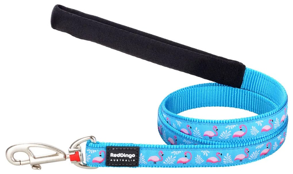 Λουρί Σκύλου Red Dingo STYLE FLAMINGO Τυρκουάζ 15mm x 120 cm
