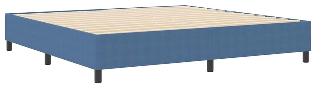 vidaXL Κρεβάτι με ελατήρια Μπλε 200 x 200 cm Βελούδο