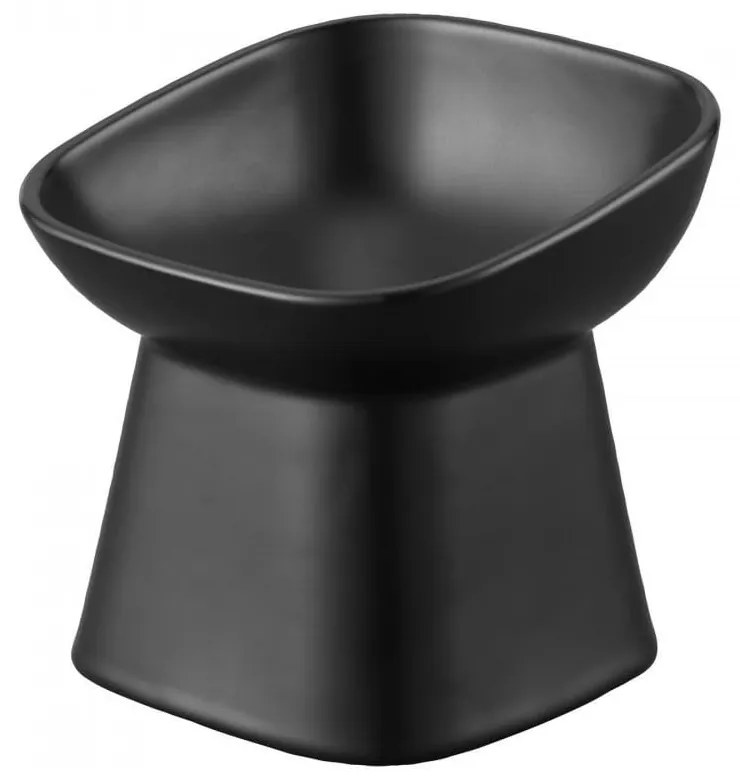 Μπωλ Φαγητού Για Κατοικίδια Κεραμικό Diagonal Tower 200ml LBTYMZK1782 Black Yamazaki