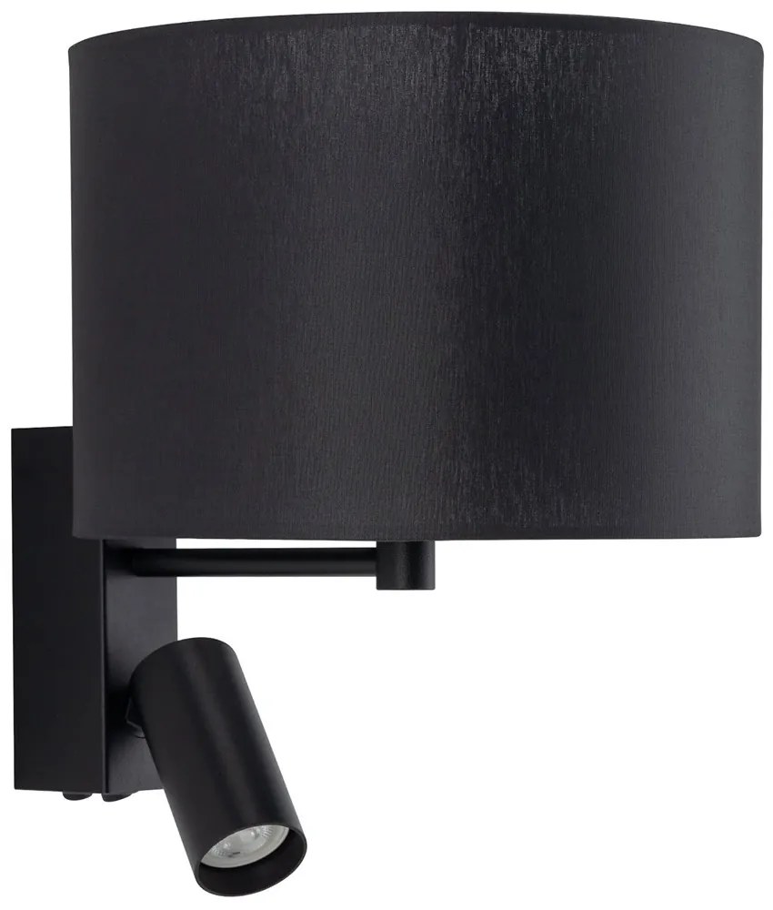 Φωτιστικό Τοίχου Lusso 11521 23x25.5-30cm 10W Led, 10W Gu10/Led Black Nowodvorski