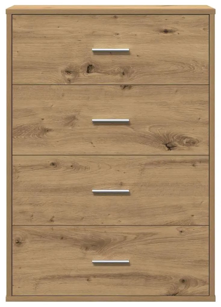 vidaXL Πλαϊνό γραφείο artisan δρυς 60 x 31 x 84 εκ Επεξεργασμένο ξύλο