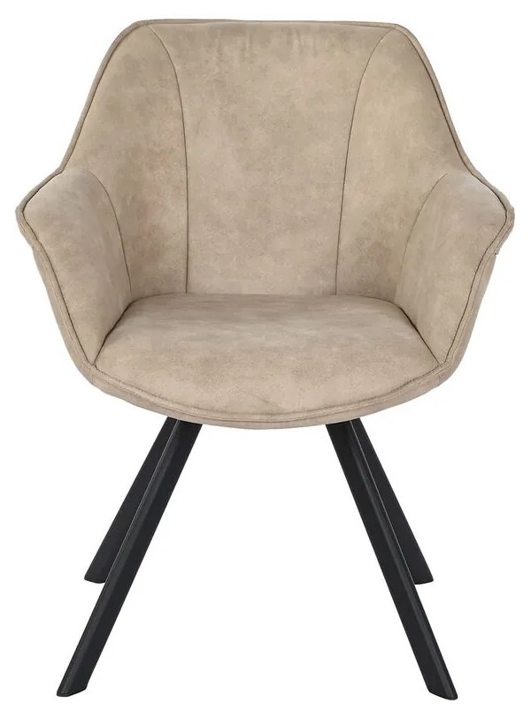 Καρέκλα DKD Home Decor Μαύρο Μπεζ 64 x 67 x 85 cm