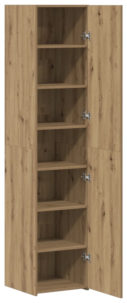 vidaXL Υψηλός μπουφές Artisan Oak 40x42.5x185 cm Επεξεργασμένο ξύλο