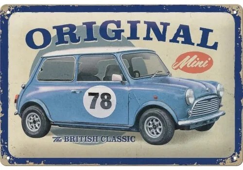 Μεταλλική πινακίδα Mini Cooper - The British Classic