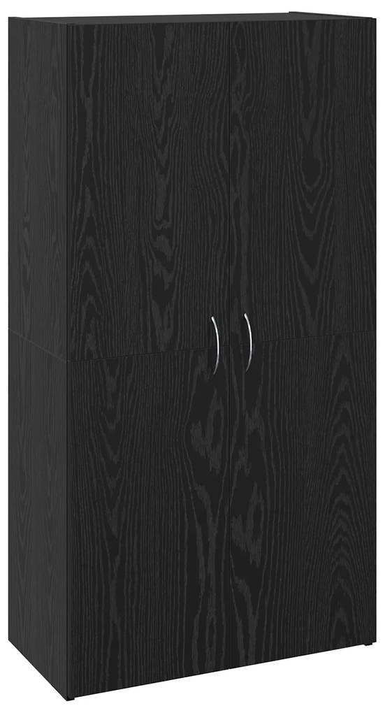 vidaXL Γραφείο Ντουλάπι Μαύρη δρυς 60 x 32 x 115 cm Επεξεργασμένο ξύλο