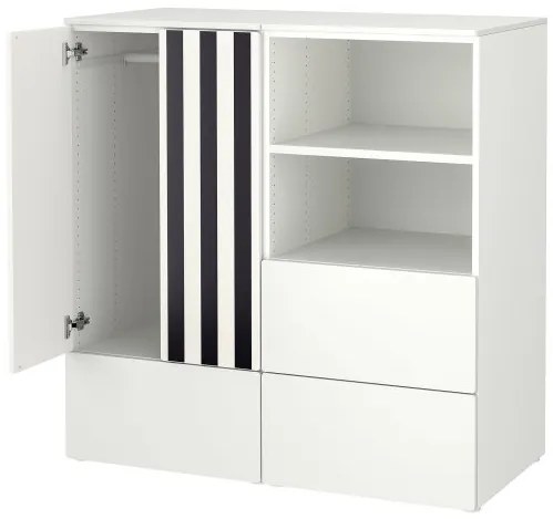 SMASTAD/PLATSA σύνθεση αποθήκευσης με 3 συρτάρια, 120x57x123 cm 995.499.05