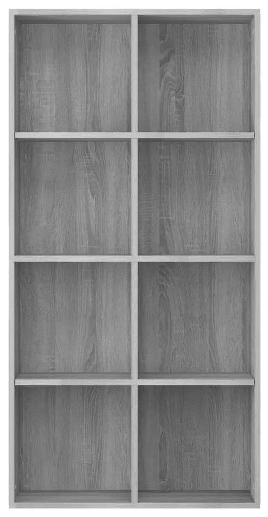 vidaXL Βιβλιοθήκη/Βοηθητικό Ντουλάπι Γκρι sonoma 66x30x130εκ Επεξ Ξύλο