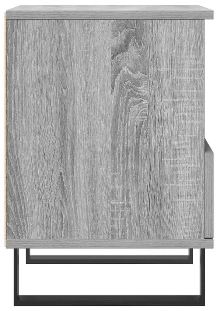 vidaXL Κομοδίνα 2 τεμ. Γκρι Sonoma 40 x 35 x 50 εκ. από Επεξεργ. Ξύλο