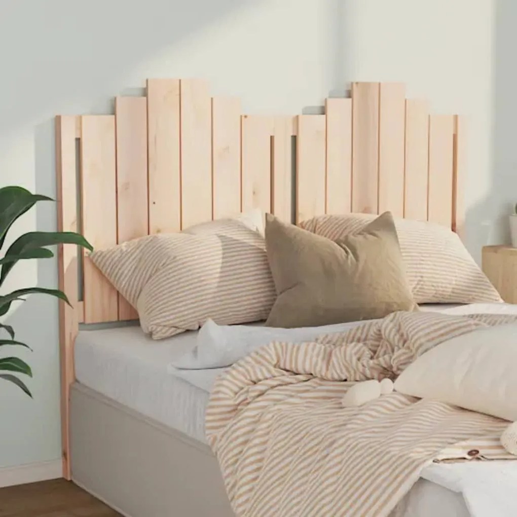vidaXL Κεφαλάρι Κρεβατιού 141x4x110 εκ. από Μασίφ Ξύλο Πεύκου
