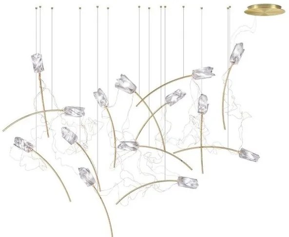 Κρεμαστό Φωτιστικό Οροφής 14xLED 3,2W Μπρονζέ Dimmable Χειροποίητο ΕλεύθεροTulip TULSL00PRS03CLD000EU Slamp-TULSL00PRS03CLD000EU TULSL00PRS03CLD000EU