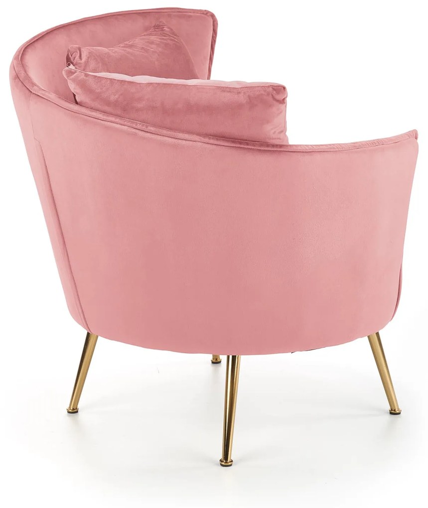 ALMOND leisure chair color: pink