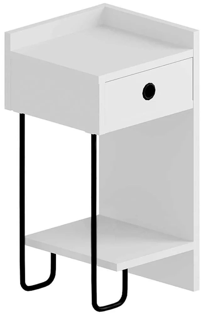 Κομοδίνο Sirius Δεξί 0214339 32x30x61cm White