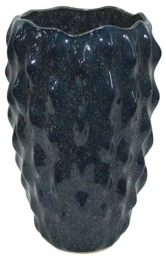 Βάζο Belinda 003-124-108 21x21x32cm Dark Blue Ceramic