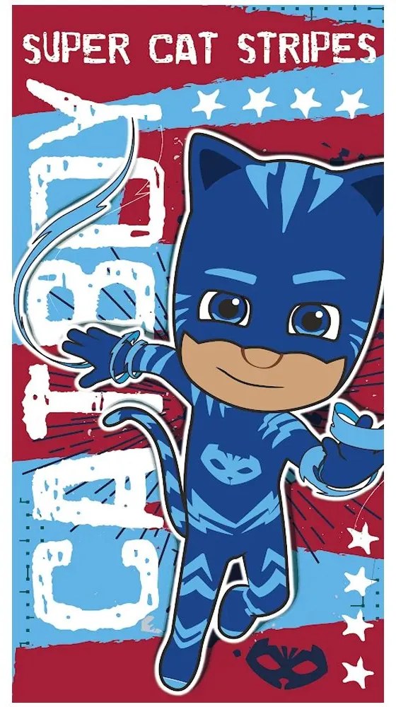 Πετσέτα Παιδική Βελουτέ PJ Masks 28 Multi Viopros Σώματος 70x140cm 100% Cotton