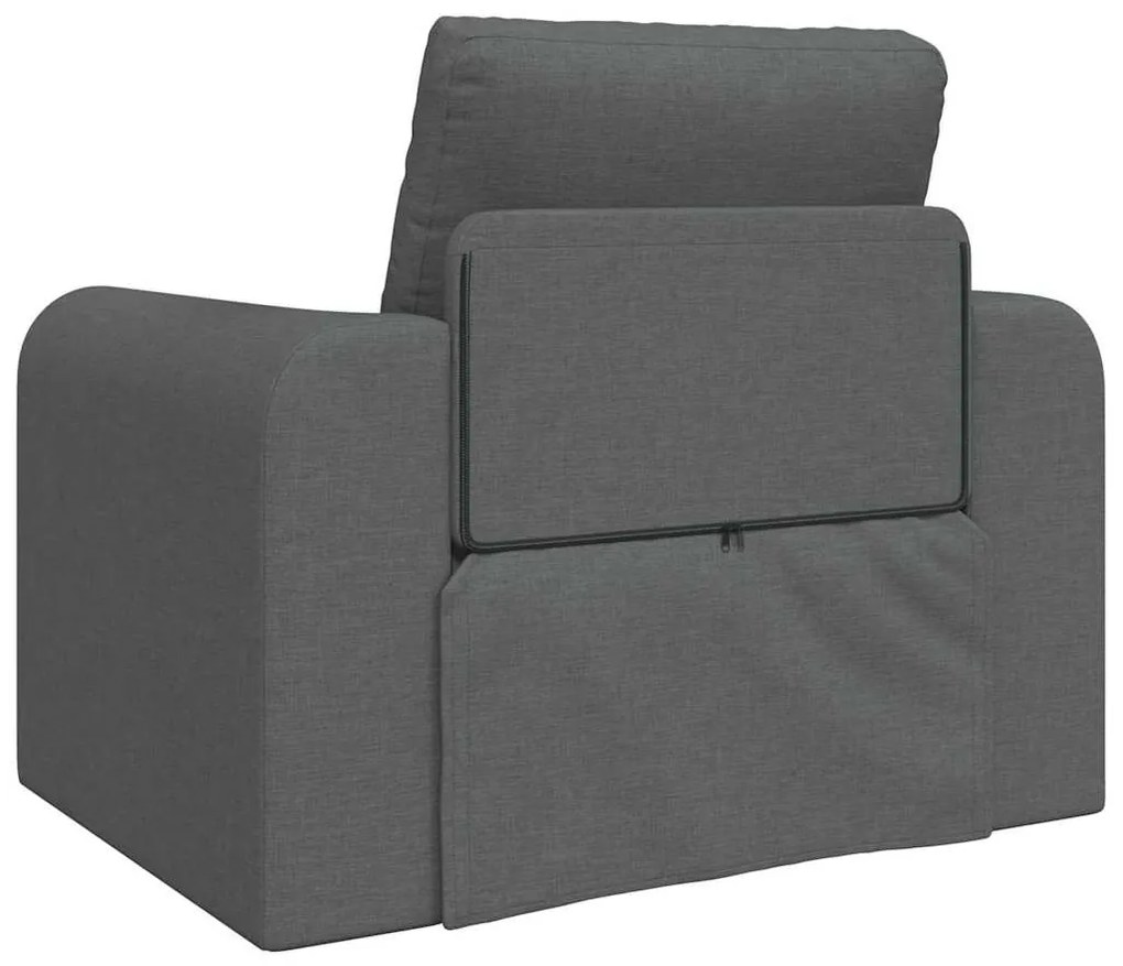 vidaXL Κρεβάτι καναπές Σκούρο Γκρι 98 x 71 x 83 εκ. ύφασμα