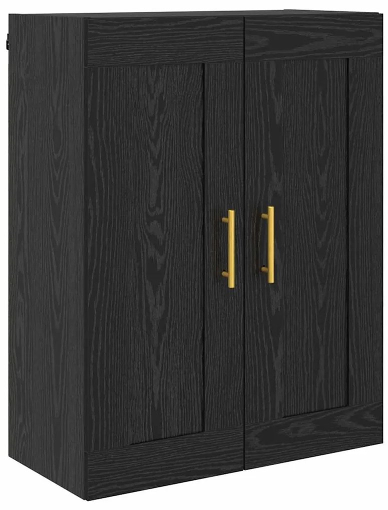 vidaXL Επιτοίχιο ντουλάπι Μαύρη Οξυά 69,5 x 34 x 90 εκ.