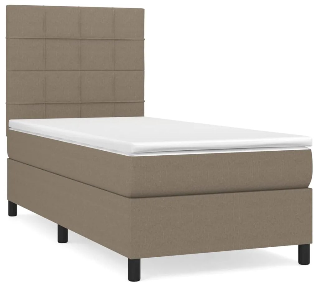 ΚΡΕΒΑΤΙ BOXSPRING ΜΕ ΣΤΡΩΜΑ TAUPE 80X200 ΕΚ. ΥΦΑΣΜΑΤΙΝΟ 3141733