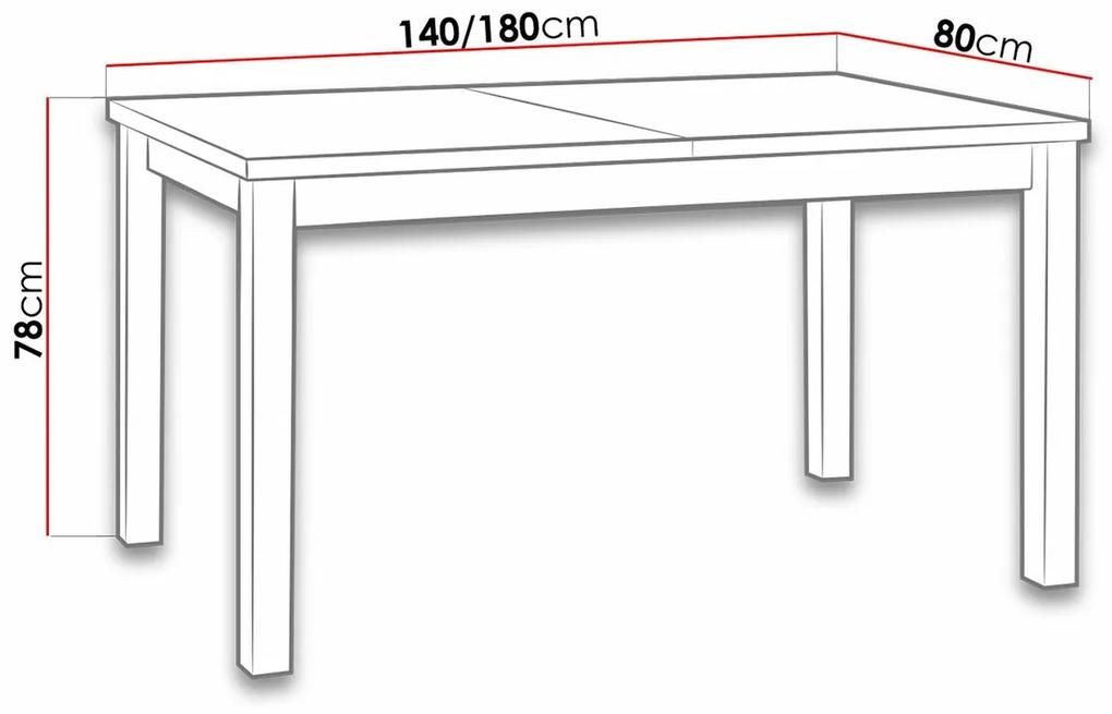 Τραπέζι Victorville 122, Καρυδί, 78x80x140cm, 37 kg, Επιμήκυνση, Πλαστικοποιημένη μοριοσανίδα, Ξύλο, Μερικώς συναρμολογημένο, Ξύλο: Οξιά | Epipla1.gr
