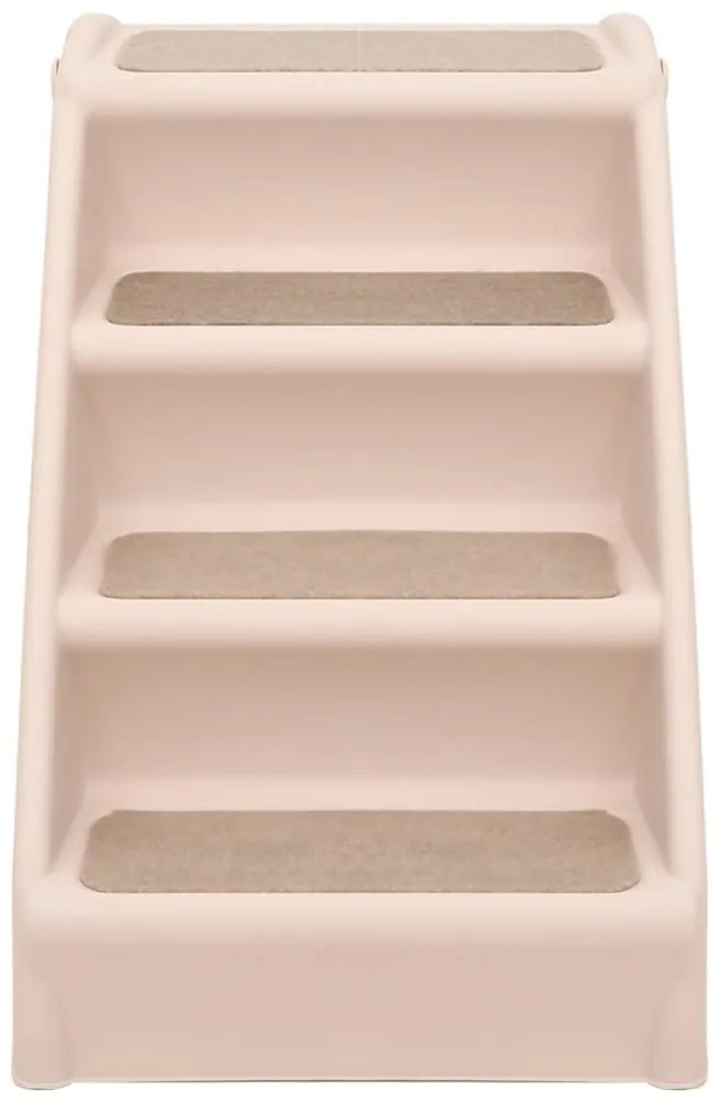 vidaXL Σκαλάκια για Σκύλους Πτυσσόμενα Κρεμ 62 x 40 x 49,5 εκ.