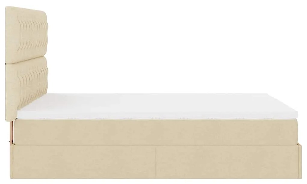 ΟΘΩΜΑΝΙΚΟ ΚΡΕΒΑΤΙ ΜΕ ΣΤΡΩΜΑ CREAM 140X190CM ΥΦΑΣΜΑ 3313242