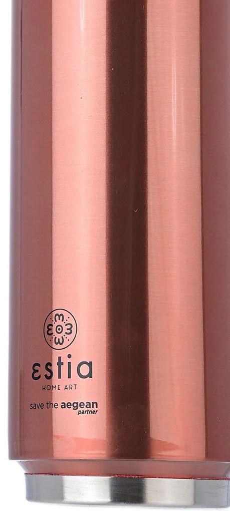 Ποτήρι Θερμός Travel Cup Save The Aegean Rose Gold 500ml - Estia