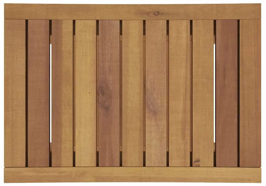 vidaXL Τραπέζι Βοηθητικό Μπάνιου 50 x 35 x 45 εκ. από Μασίφ Ξύλο Teak