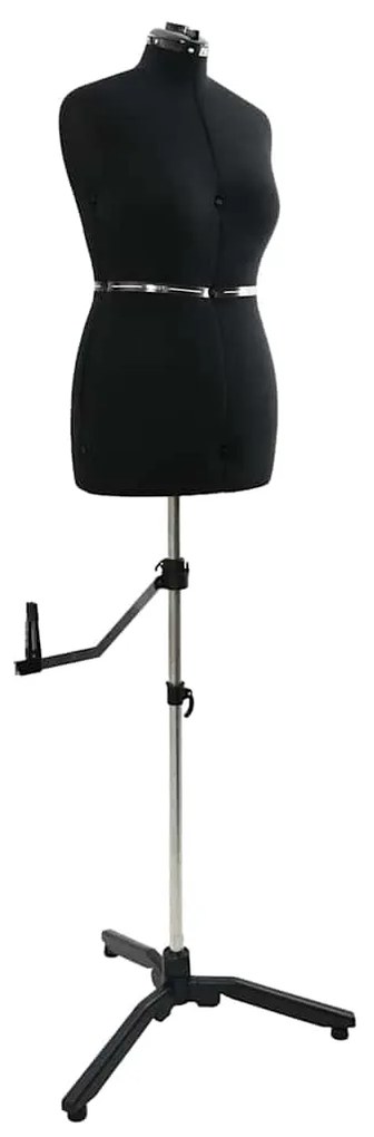 vidaXL Ρυθμιζόμενη Φόρμα Φορέματος Γυναικεία Μαύρο m Βελούδο