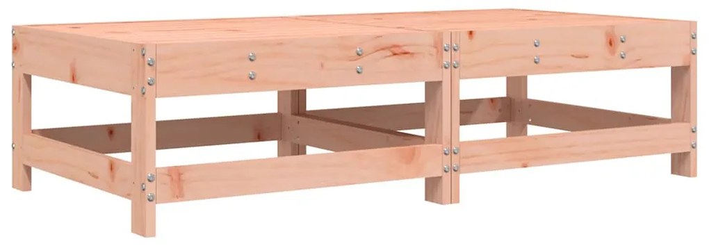 vidaXL Υποπόδια Κήπου με Μαξιλάρια 2 τεμ. από Μασίφ Ξύλο Ψευδοτσούγκας