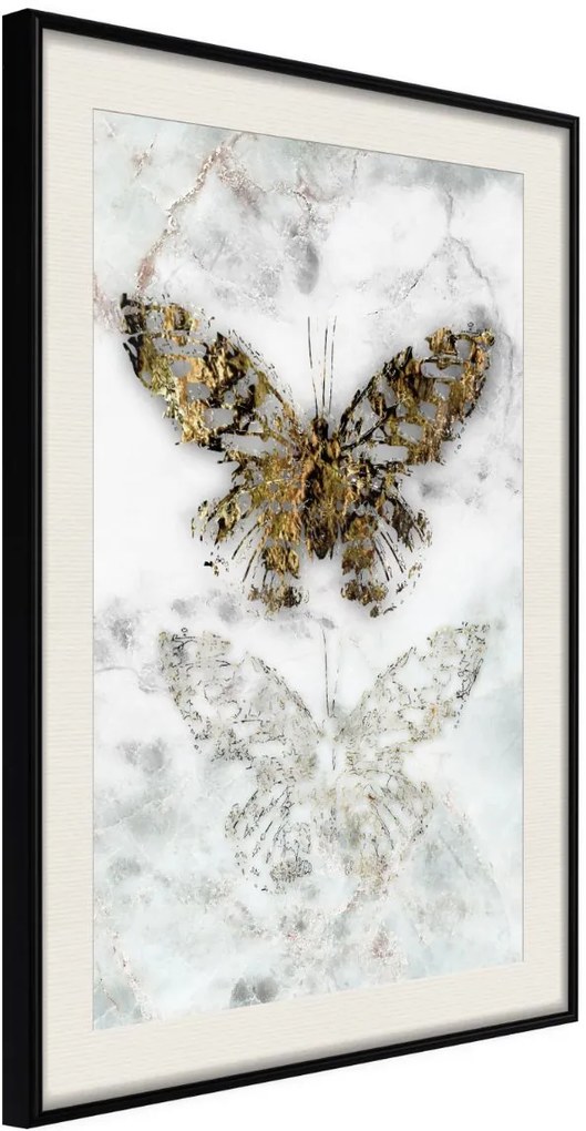 Αφίσα - Butterfly Fossils - 20x30 - Μαύρο - Με πασπαρτού