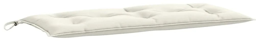 vidaXL Μαξιλάρια Πάγκου Κήπου Κρεμ Μελανζέ 100x50x7 εκ. Ύφασμα