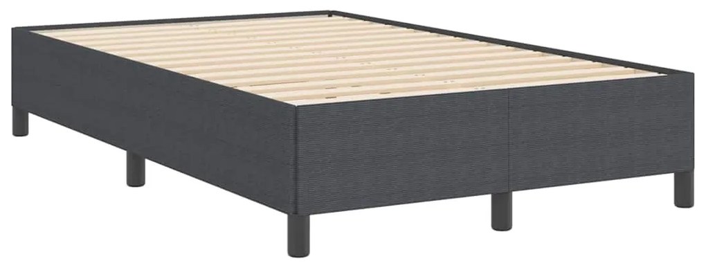 vidaXL Σκελετός Κρεβατιού Σκούρο γκρι 120 x 190 cm Βελούδο