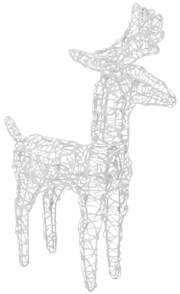 vidaXL Τάρανδοι Χριστουγεννιάτικοι με Έλκηθρο 280x28x55 εκ. Ακρυλικό