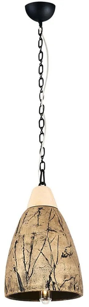 Φωτιστικό Οροφής 414LRC1528 Φ19x120cm 1xE27 40W Antique Gold Opviq