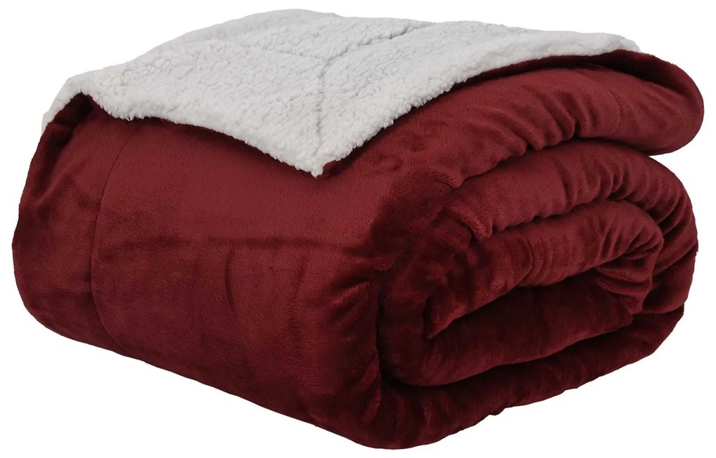 vidaXL Κουβέρτα Βεραμάν Κόκκινο 150 x 200 cm Μαλλί