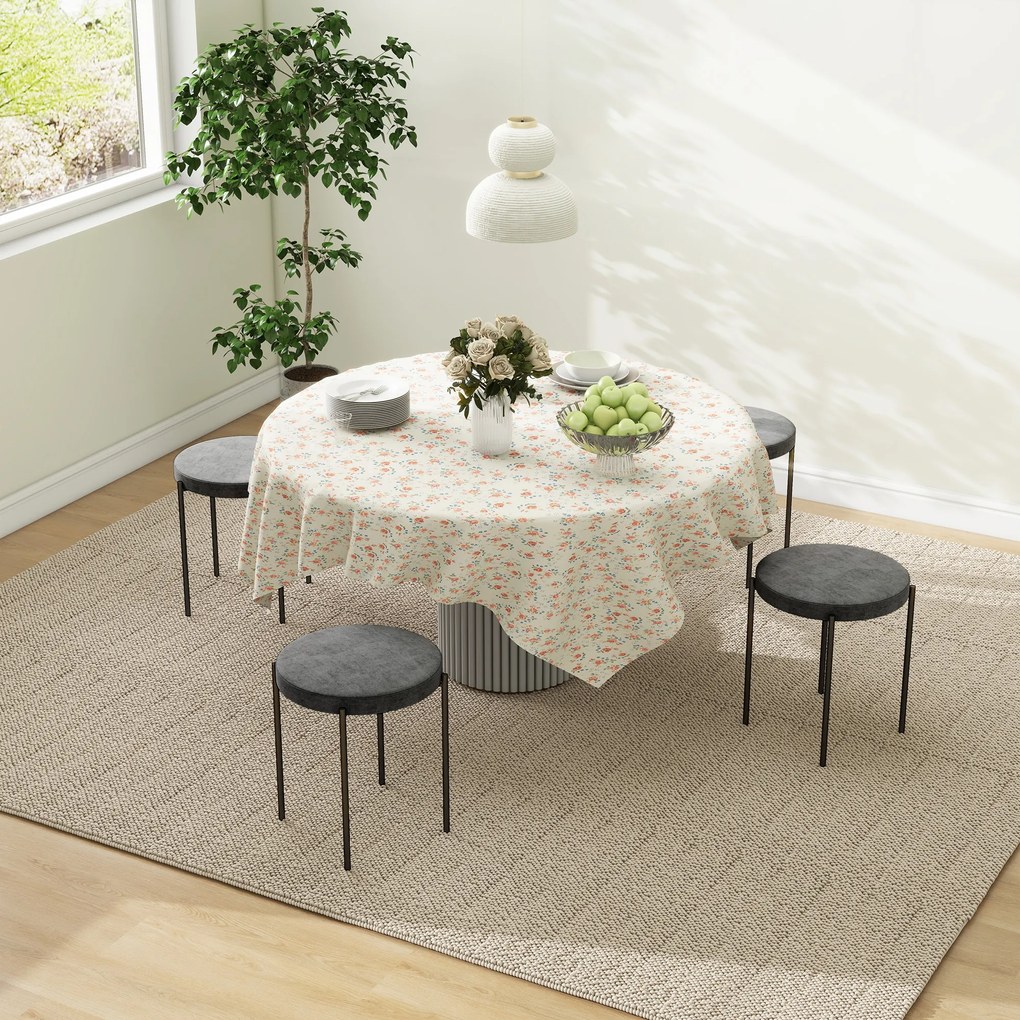 Σκαμπό κουζίνας HOMCOM σετ 4 τεμαχίων, στοιβαζόμενα, όψη βελούδο, έως 100kg, ατσάλινο πλαίσιο, 41,5 x 41,5 x 46 cm, Σκούρο Γκρι