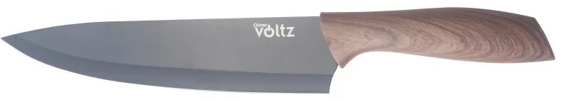 Μαγειρικό μαχαίρι Oliver Voltz OV51633WCF8, 20 cm, Εργονομική λαβή, Ξύλο