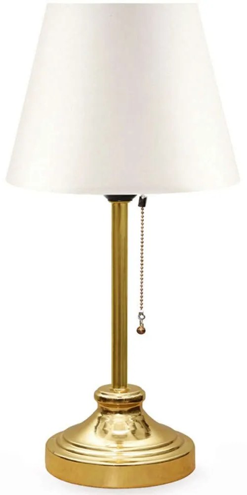 Φωτιστικό Επιτραπέζιο Harrison 0123707 22x17x45cm 1xE27 60W White-Gold Megapap Mdf,Metal,Fabric