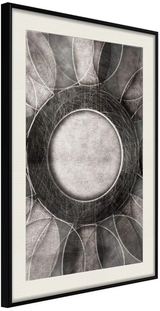 Αφίσα - Circles - 20x30 - Μαύρο - Με πασπαρτού