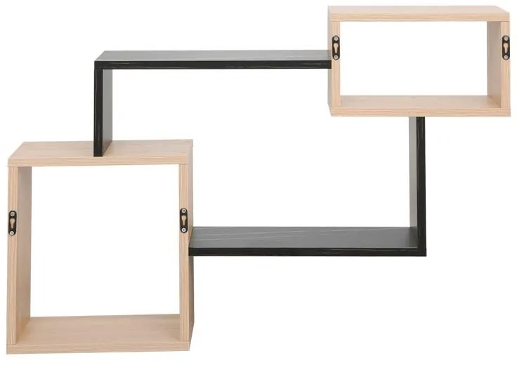 Ράφι τοίχου Beldra σε φυσική απόχρωση με όψη μαρμάρου 84x15x57.8εκ. 84x15x57.8 εκ.