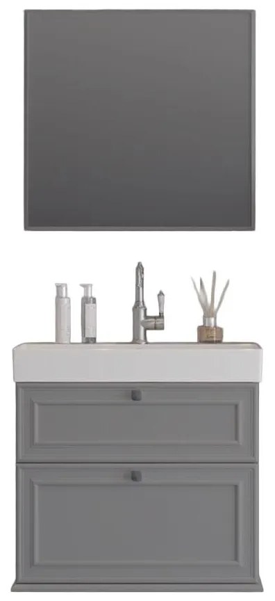 Σετ μπάνιου STELLA 70 Γκρί Ματ 70x45.5x160 εκ.
