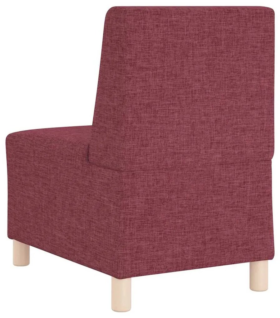 vidaXL Μοναδικός Καναπές χωρίς Χερούλια 3 pcs Μπορντό 55 x 74 x 82 εκ.