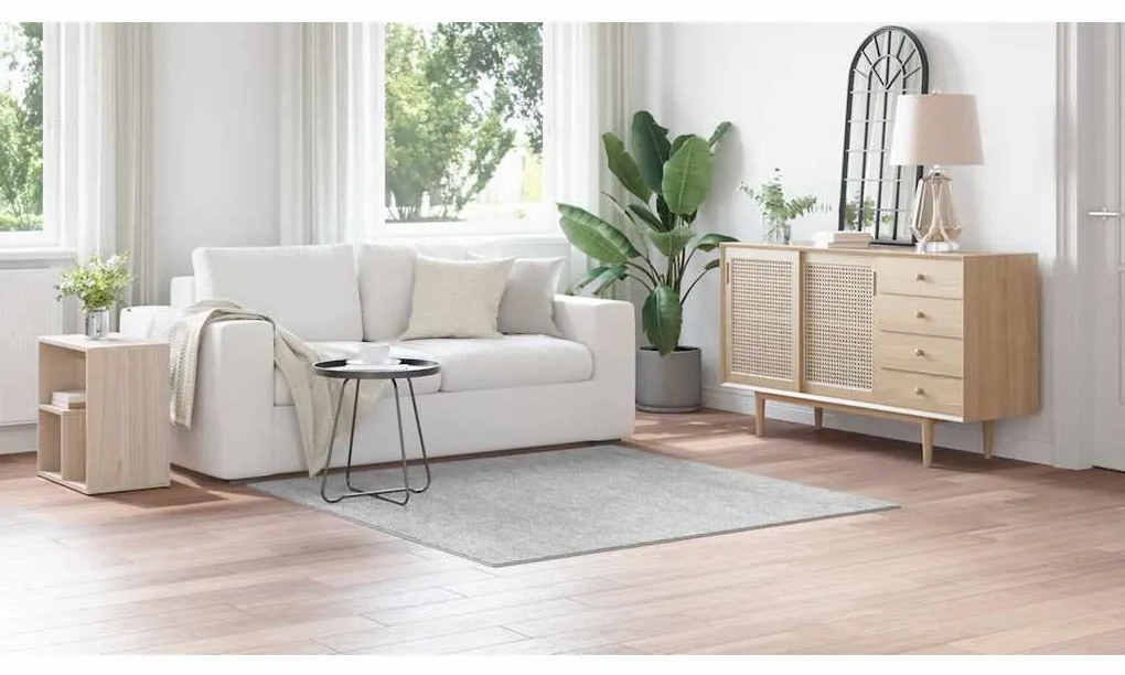 vidaXL Χαλί Γκρι 160 x 160 cm Πολυπροπυλένιο