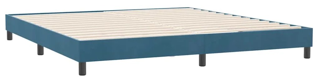 ΚΡΕΒΑΤΙ BOXSPRING ΧΩΡΙΣ ΣΤΡΩΜΑ ΣΚΟΥΡΟ ΜΠΛΕ 180X210 ΕΚ ΒΕΛΟΥΔΙΝΟ 3315841