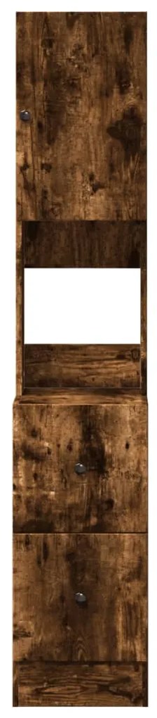 vidaXL Ντουλάπι Κουζίνας Καπνιστή Δρυς 35x50x180 εκ. Επεξεργ. Ξύλο