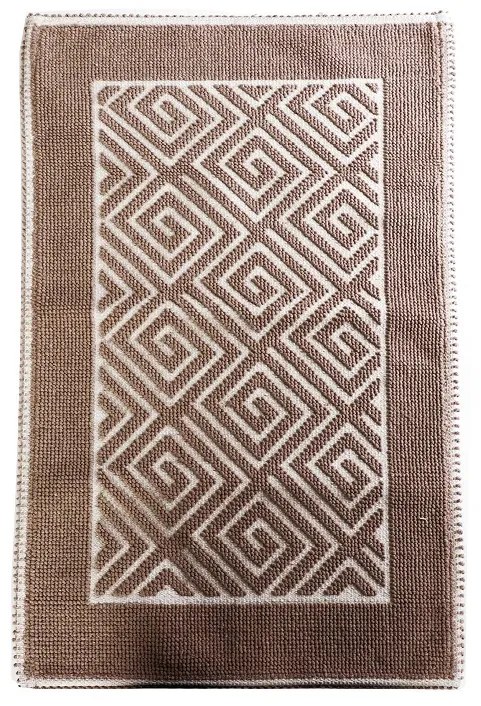 LABYRINTH BROWN ΧΑΛΙ 90% COTTON/10% POLYESTER 60Χ100ΕΚ LAX210